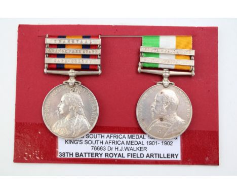 Two silver South Africa medals to include Queen Victoria Transvaal Orange Free State Cape Colony and Edward VII South Africa 
