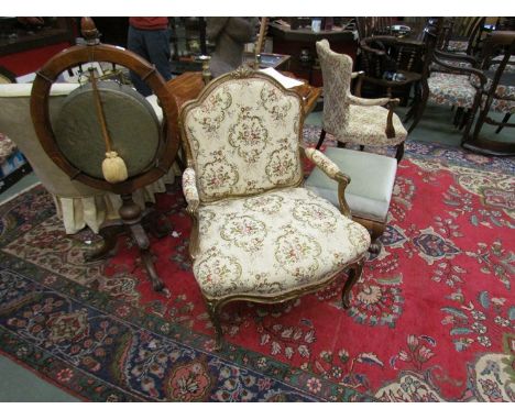 A Louis XVI chair with tapestry upholstery 