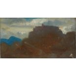 Johann Heinrich Schilbach. Zwei Ölstudien aus Civitella.