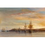 Théodore Gudin. Der Hafen von Sidi El Feruch (Algerien). 1842