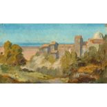 Johann Heinrich Schilbach. Zwei Ölstudien: „Ariccia“ / Italienische Landschaftsstudie.