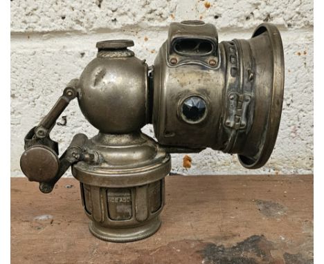A King of the Road acetylene lamp