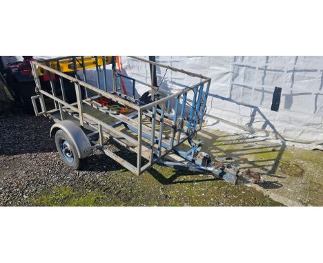 A three motorcycle trailer, towed without issues but Spicers recommend a thorough check before use, lighting board does not w