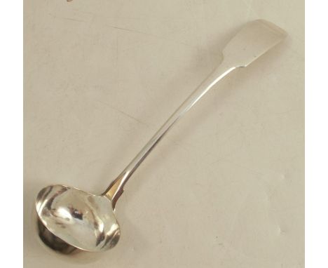 A Scottish provincial silver sauce ladle, maker Alexander Stewart of Tain, weight 25g, length 6.5insCondition Report:  The bo