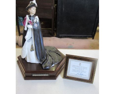 A Royal Worcester limited edition model, Elizabeth II, from Queen's Regnant of England, modelled by Ronald van Ruyckevelt, wi