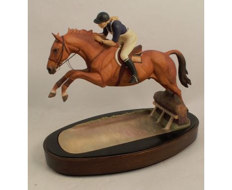 A Royal Worcester model, H.R.H Princess Anne on Doublet, with plinth but NO certificateCondition Report:  Good condition