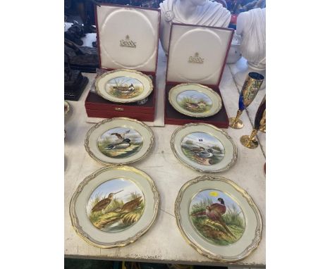 A set of six Spode wall plates