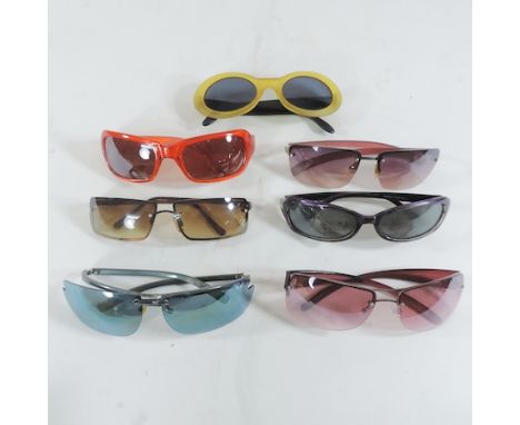 A collection of vintage style sunglasses 