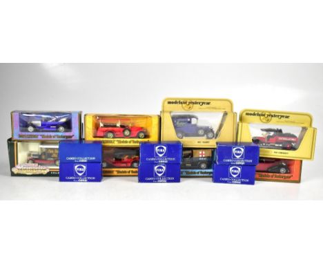 MATCHBOX MODELS OF YESTERYEAR; eleven boxed advertising vans and vehicles to include Colmans Mustard, Birds Custard Powder, B