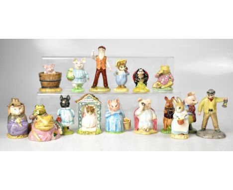 BESWICK AND ROYAL ALBERT; Beatrix Potter figures to include 'Mr Jeremy Fisher', 'Mother Ladybird', 'Tom Kitten and Butterfly'