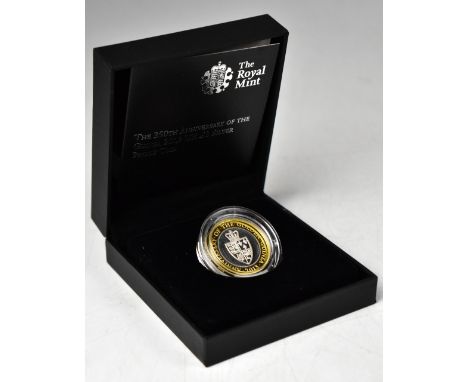 THE ROYAL MINT; The 350th Anniversary of the Guinea 2013 UK £2 Silver Proof coin, limited mintage presentation edition of 750