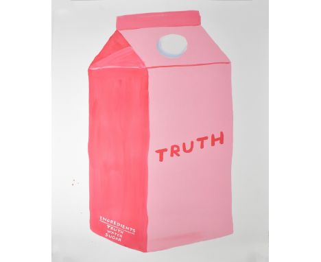 DAVID SHRIGLEY (born 1968); a lithograph poster, 'Truth', 80 x 60cm.  CONDITION REPORT Mint condition, unframed.