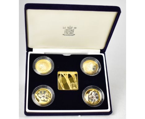 THE ROYAL MINT; a 2002 United Kingdom Commonwealth Games Silver Proof Set, comprising four silver proof £2 coins plated with 