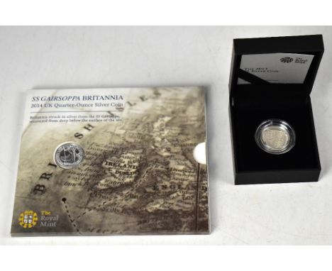 THE ROYAL MINT; the 2013 £1 Silver Coin, with shield back, encapsulated, in presentation box with information booklet, limite