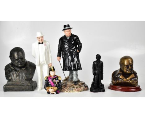 ROYAL DOULTON; a boxed limited edition figure HN3433 'Winston S. Churchill', no.1990/5000, height 30.5cm, with original box a