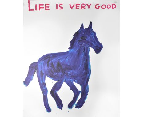 DAVID SHRIGLEY (born 1968); lithograph poster, 'Life Is Very Good', 80 x 60cm. CONDITION REPORT Mint condition, unframed 