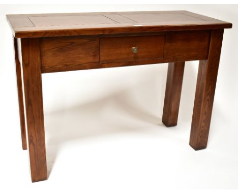 HALO; a contemporary ash single-drawer side table from the Ash Brook Range, 77.5 x 110 x 46cm. CONDITION REPORT Overall solid