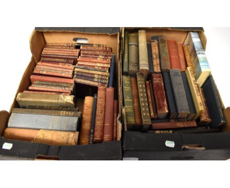 A quantity of hardback books, mainly 19th century literature, including 'Highways and Byways in Devon and Cornwall and London