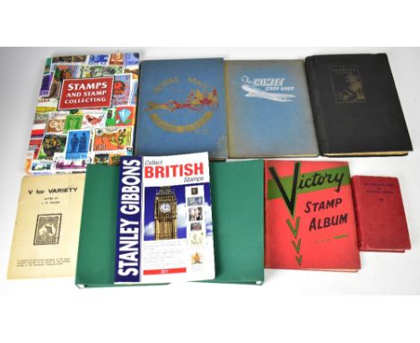 A quantity of mainly philatelic related books to include 'Stanley Gibbons 2008 Commemorative Empire Stamps 1840-1970', Michae