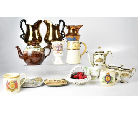 A quantity of ceramics to include a Noritake-style coffee service, Royal Albert 'Greenwood Tree' cup, various Royal commemora