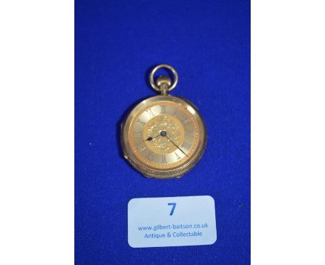 18k Gold Pocket Watch by A.J. Hopper of Hull ~50g inclusive 