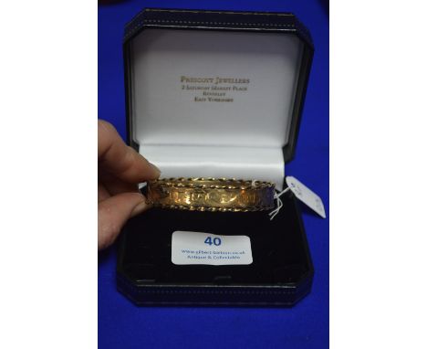 9k Gold Bangle ~20g 