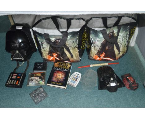 Star Wars Darth Vader Helmet plus Collectible Items 