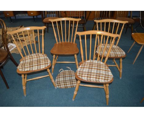Set of Four Ercol Kitchen Chairs 