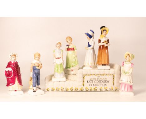 Royal Doulton Kate Greenaway Collection figures including , Tess HN2865,  Emma HN2834, Georgina Hn2377, Lucy Hn2863, Edith Hn
