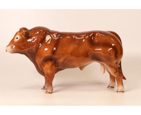 John Beswick Collection Ceramic Limousin Bull Figurine 