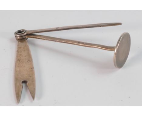 Silver hallmarked pipe smoking tool, 9.2g. 
