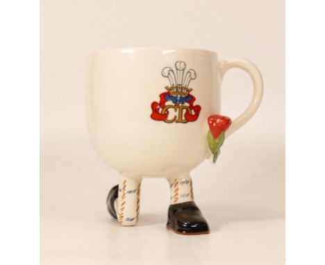 Carltonware Royal Commemorative Leggy Cup , dated 1981 