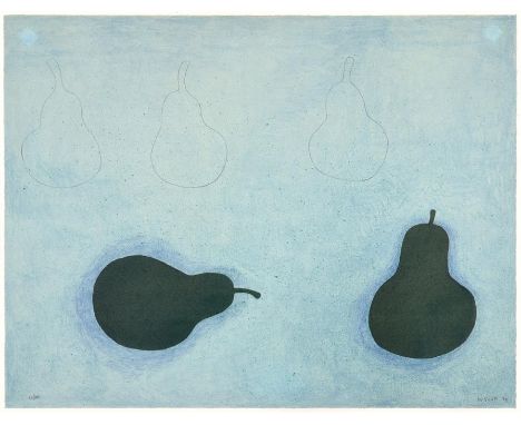 William Scott (1913-1989) ''Pears'' Signed and dated (19)79, numbered 63/150, lithograph, 50cm by 65cm Sold together with the