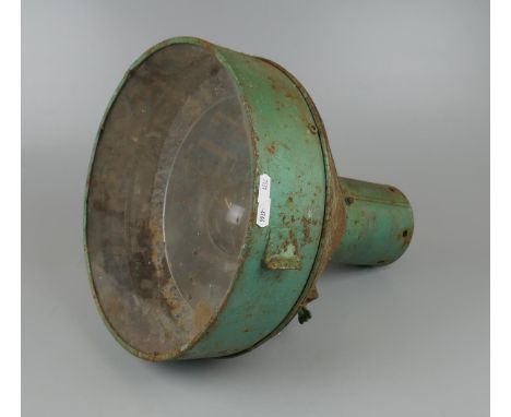 Vintage industrial green painted lamp 
