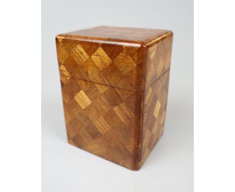 Parquetry playing card box 