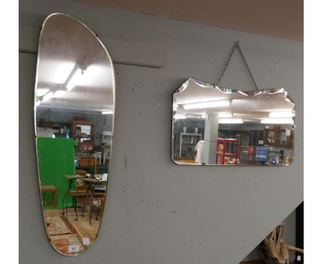 2 vintage mirrors 