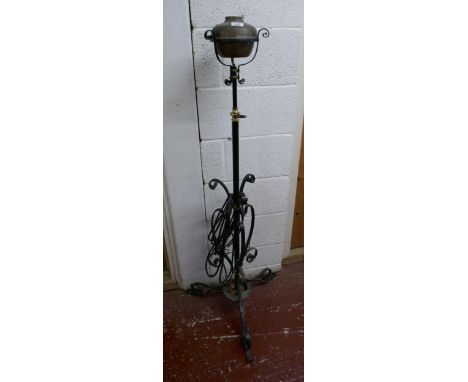 Wrought iron adjustable lamp 