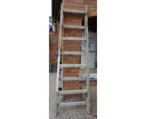 Vintage wooden fruit pickers ladder 