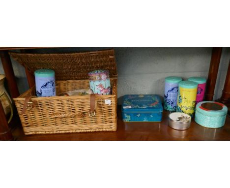 Collection of Fortnum &amp; Mason to include hamper and tins 
