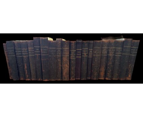 20 Volumes uniformly quarter leather bound. Circa late 1900 of the following novels: (All 20 matching volumes offered as one 