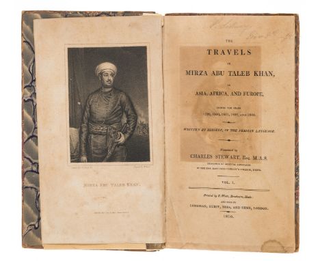 Voyages.- Khan (Mirza Abu Taleb) The Travels of Mirza Abu Taleb Khan, in Asia, Africa, and Europe, 2 vol., first edition, eng