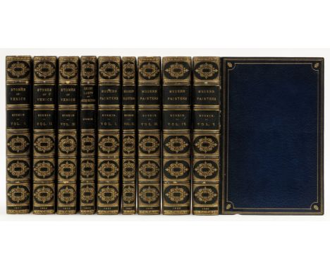 Ruskin (John) The Stones of Venice, 3 vol., first edition, 1851-53; The Seven Lamps of Architecture, first edition, 1849; Mod