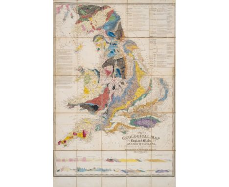 Geology.- Walker (J. &amp; C.) A Geological Map of England, Wales, and part of Scotland, showing also the Inland Navigation w