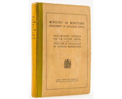 Munitions.- Ministry of Munitions Department of Explosive Supply. Preliminary Studies for H.M. Factory, Gretna and Study for 