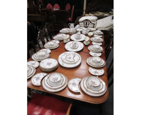 An extensive Spode dinner service, transfer and hand decorated  