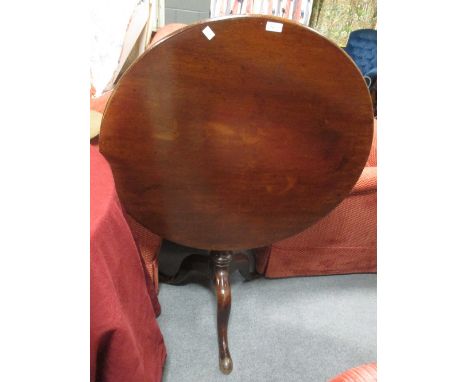 A George III mahogany tripod table, 76cm wide  