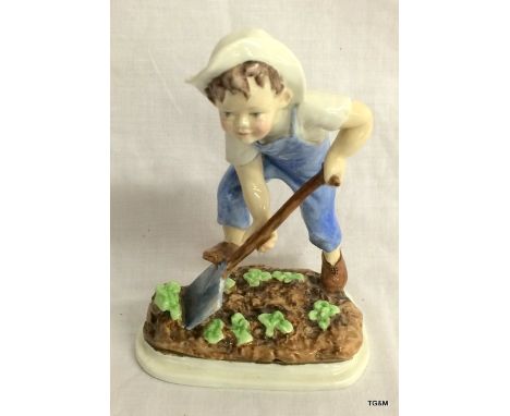 A Royal Worcester Figure "Saturdays Child" By Dorothy Doughty 17cm High