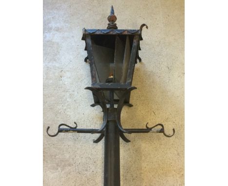 A Metal Wrought Iron Electric Street lamp