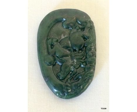 A Carved Chinese Jade BI.