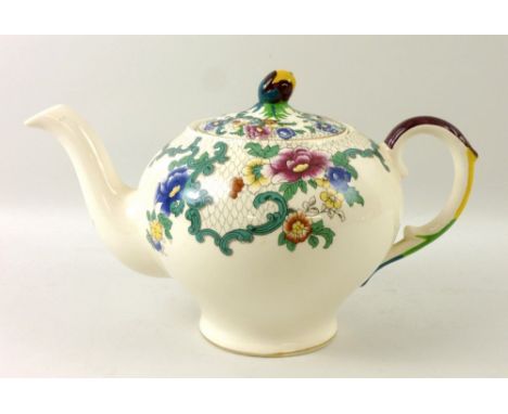 A Victorian and later Royal Cauldon part dinner, tea and coffee service, decorated in the Victoria pattern, including tea and